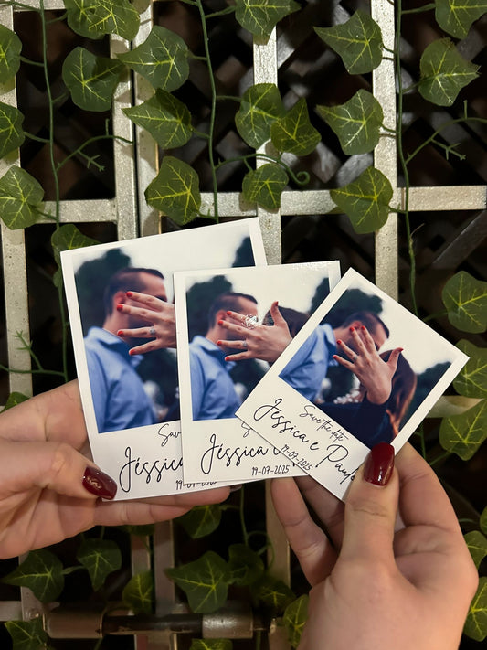 Save the date estilo polaroid magnético